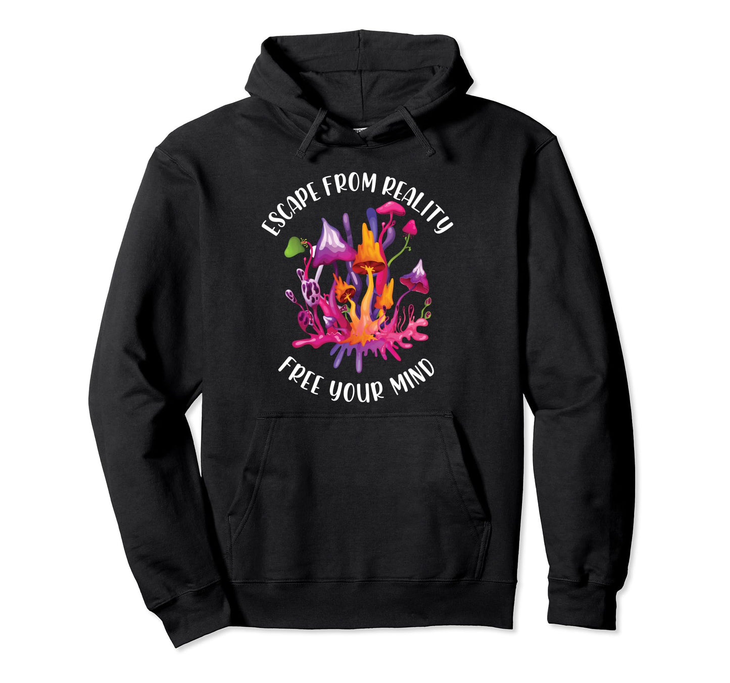 Magic Mushrooms Psychedelic Trip Shrooms Hoodie - Aesthetic Graphic Unisex - T-Shirt, Sweatshirt, Hoodie