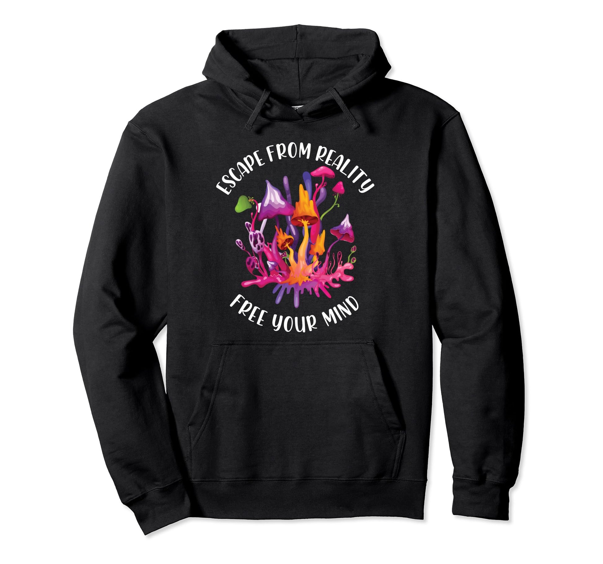 Magic Mushrooms Psychedelic Trip Shrooms Hoodie - Aesthetic Graphic Unisex - T-Shirt, Sweatshirt, Hoodie