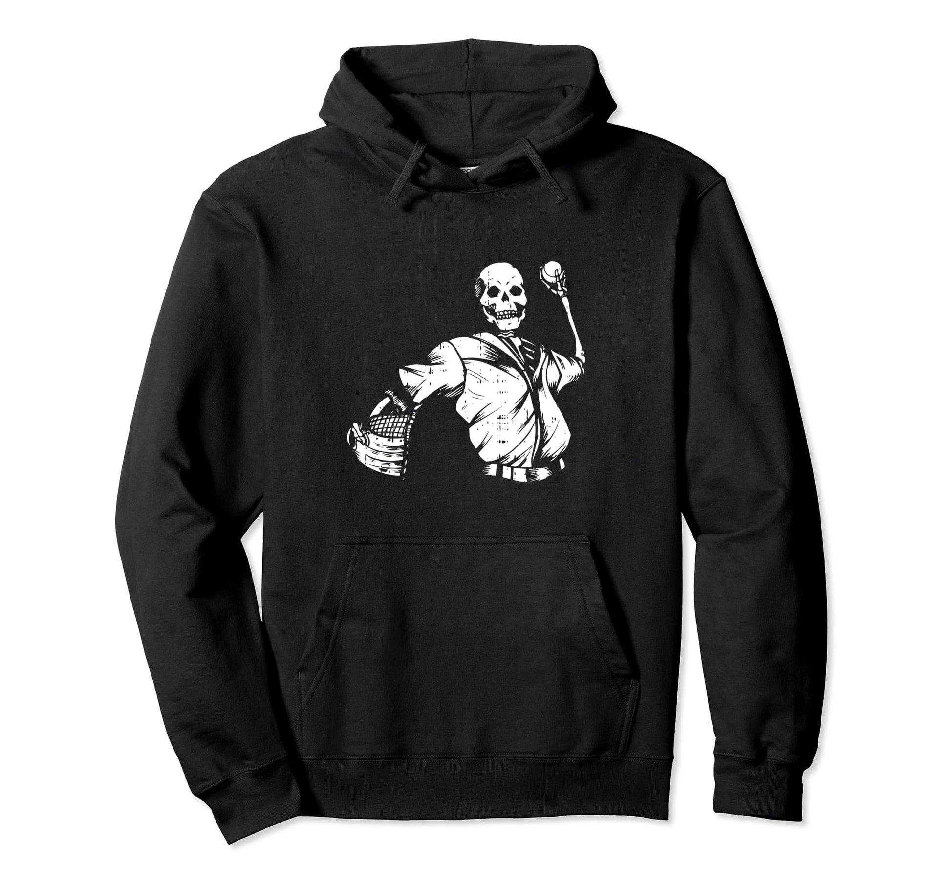Baseball Skeleton Halloween Costume Hoodie - Graphic Print for Adults - T-Shirt, Sweatshirt, Hoodie