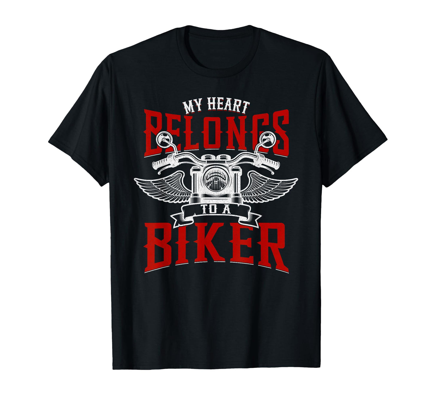Motorcycle Girlfriend Wife My Heart T-Shirt - Aesthetic Graphic for Adults - T-Shirt, Sweatshirt, Hoodie