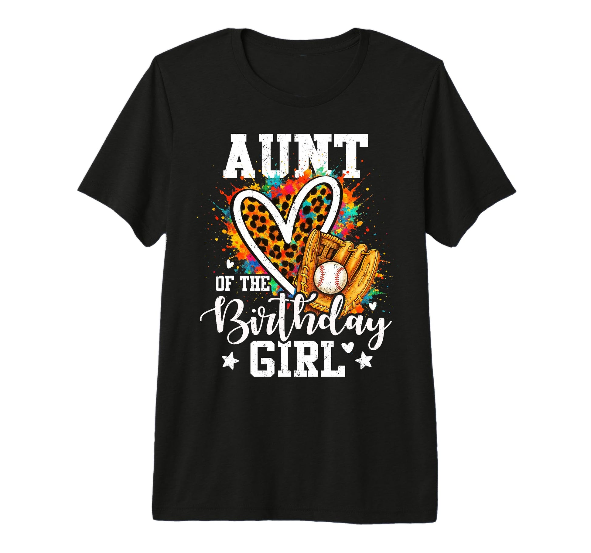 Aunt Birthday Baseball Colorful T-Shirt - Minimalist Print for Adults - T-Shirt, Sweatshirt, Hoodie