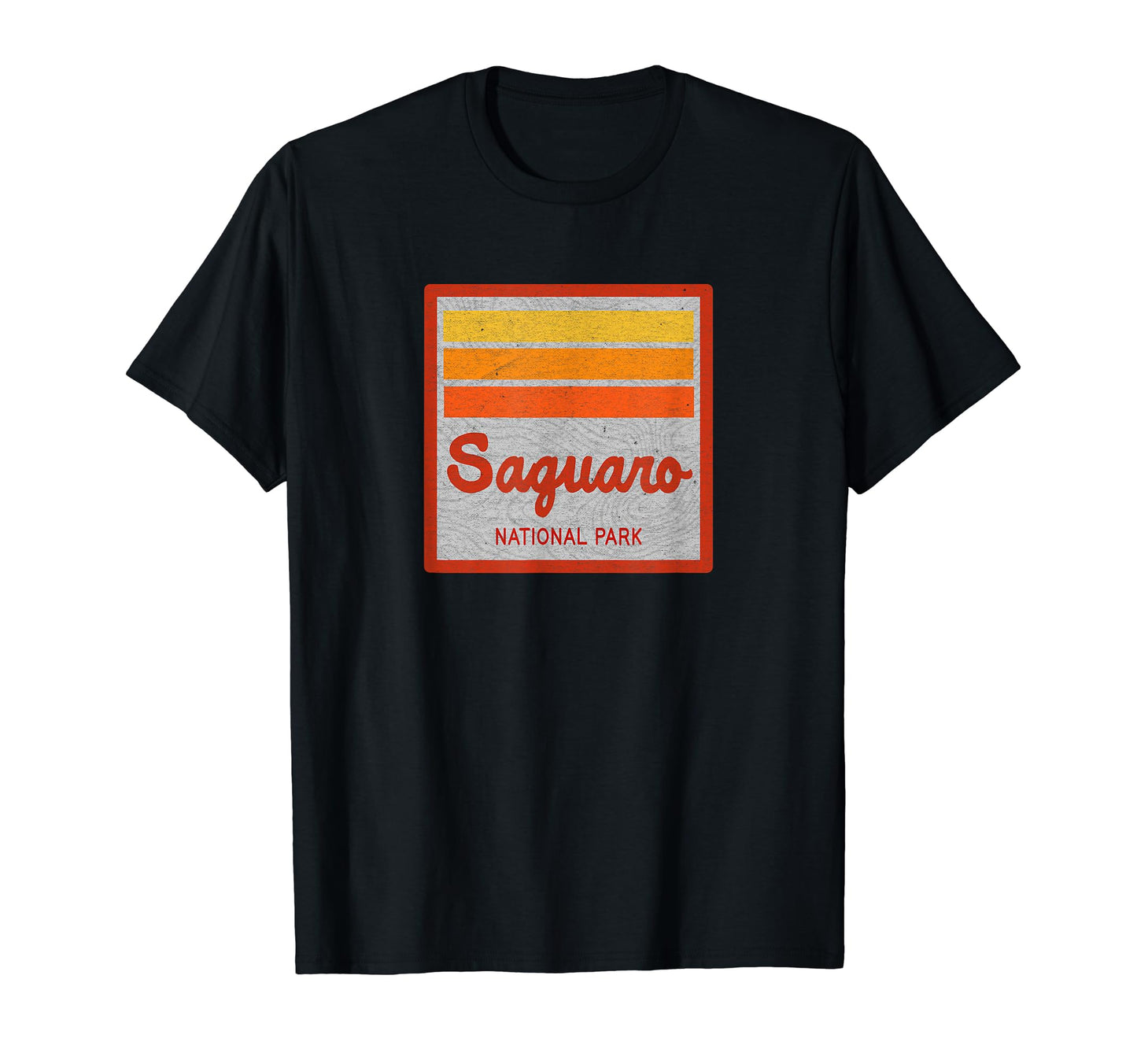 Saguaro National Park Stripes T-Shirt - Minimalist Print for Adults - T-Shirt, Sweatshirt, Hoodie