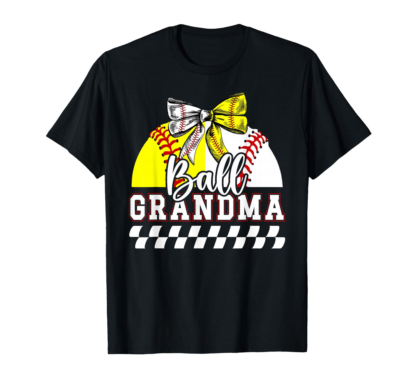Ball Grandma Coquette Baseball T-Shirt - Minimalist Print for Adults - T-Shirt, Sweatshirt, Hoodie