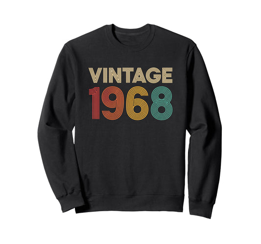 1968 Birthday 55Th Anniversary Sweatshirt - Minimalist Print Unisex - T-Shirt, Sweatshirt, Hoodie
