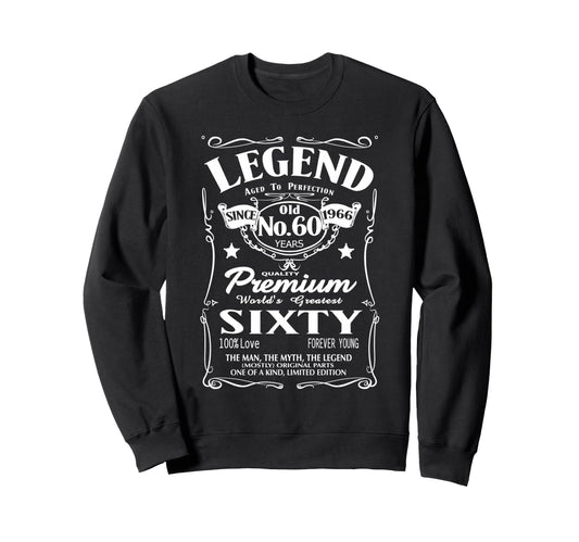 1966 60Th Birthday Original Sweatshirt - Casual Everyday Wear for Adults - T-Shirt, Sweatshirt, Hoodie