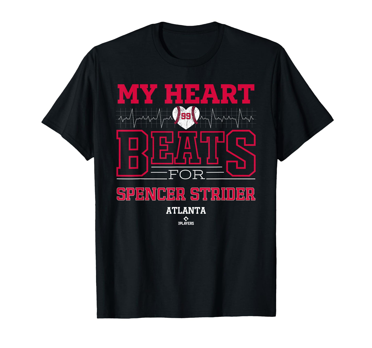 My Heart Beats Spencer Strider Atlanta T-Shirt - Minimalist Print Unisex - T-Shirt, Sweatshirt, Hoodie