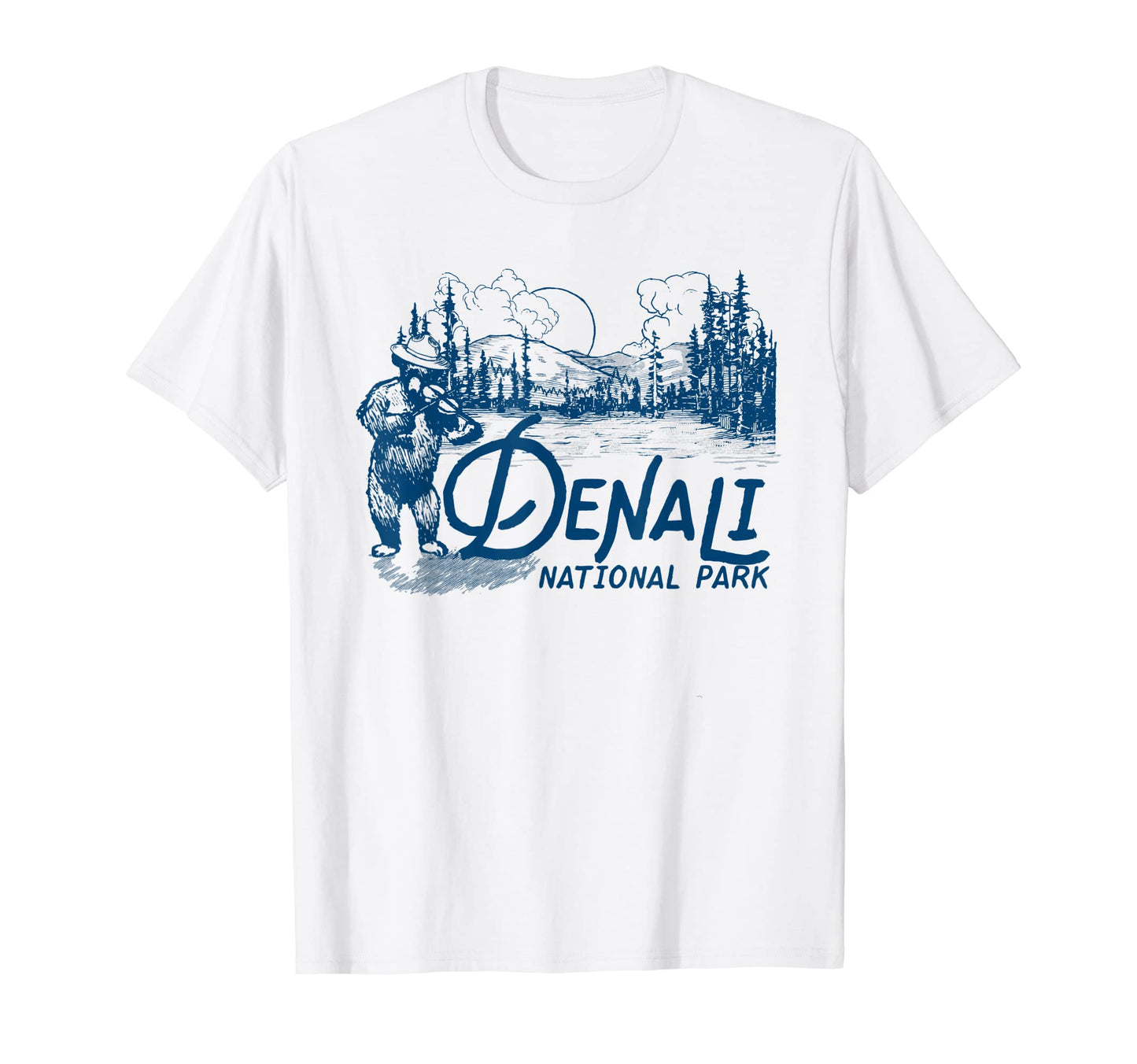 Denali National Park Alaska Fiddle T-Shirt - Streetwear Style for Adults - T-Shirt, Sweatshirt, Hoodie