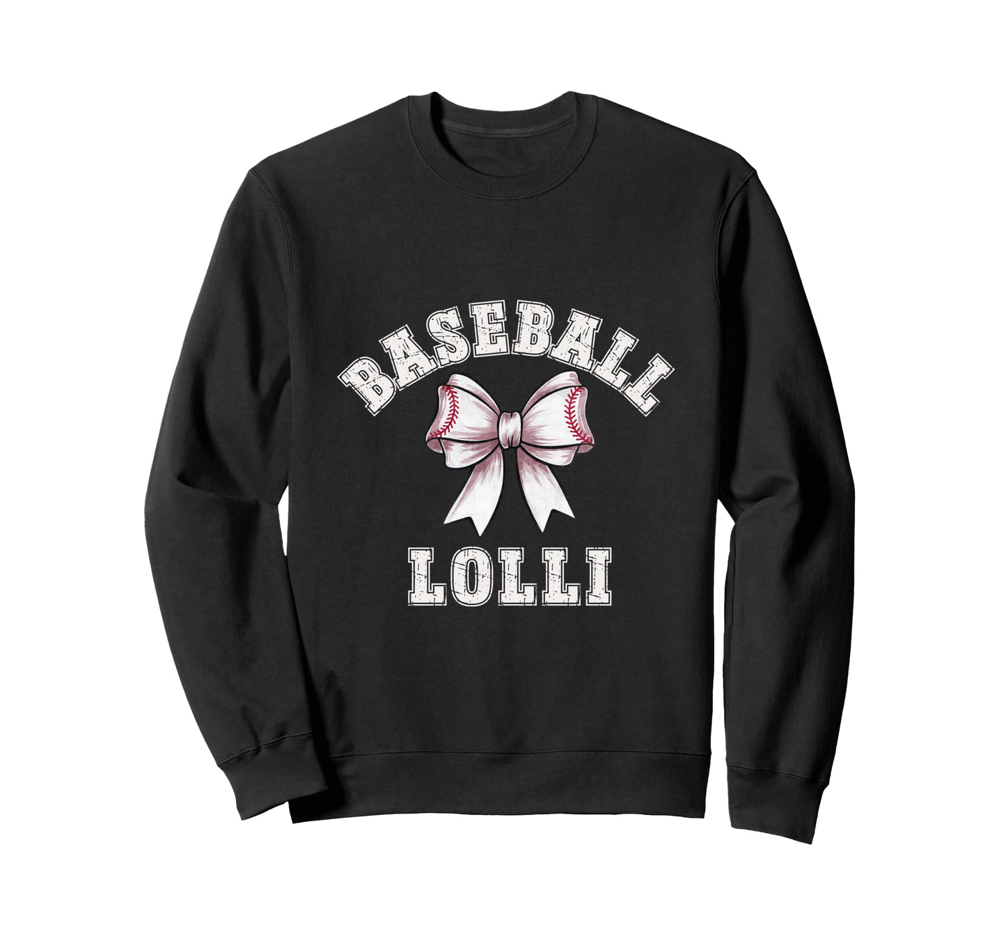 Coquette Baseball Lolli Bow Game Day Sweatshirt - Unique Graphic for Adults - T-Shirt, Sweatshirt, Hoodie