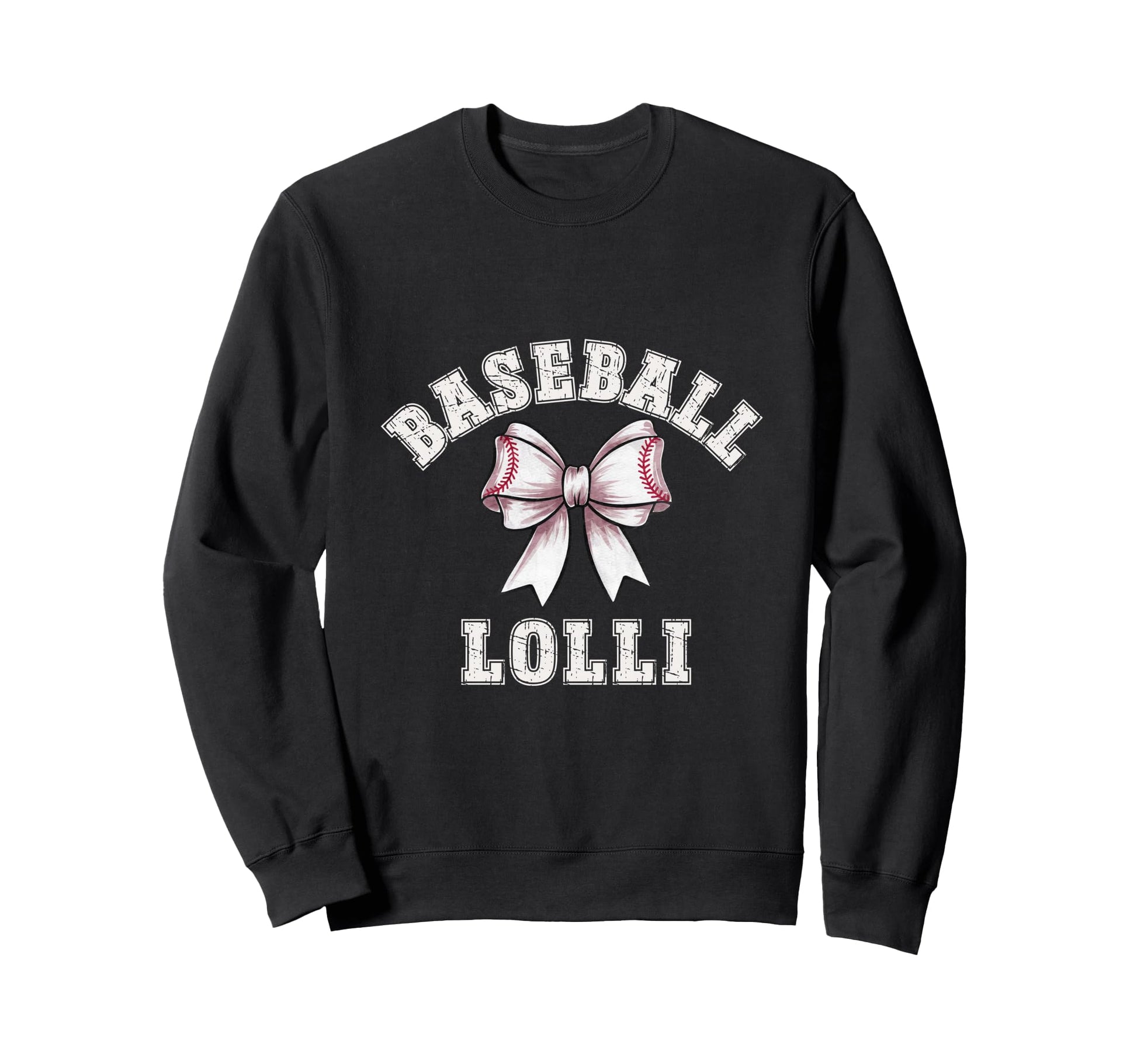 Coquette Baseball Lolli Bow Game Day Sweatshirt - Unique Graphic for Adults - T-Shirt, Sweatshirt, Hoodie