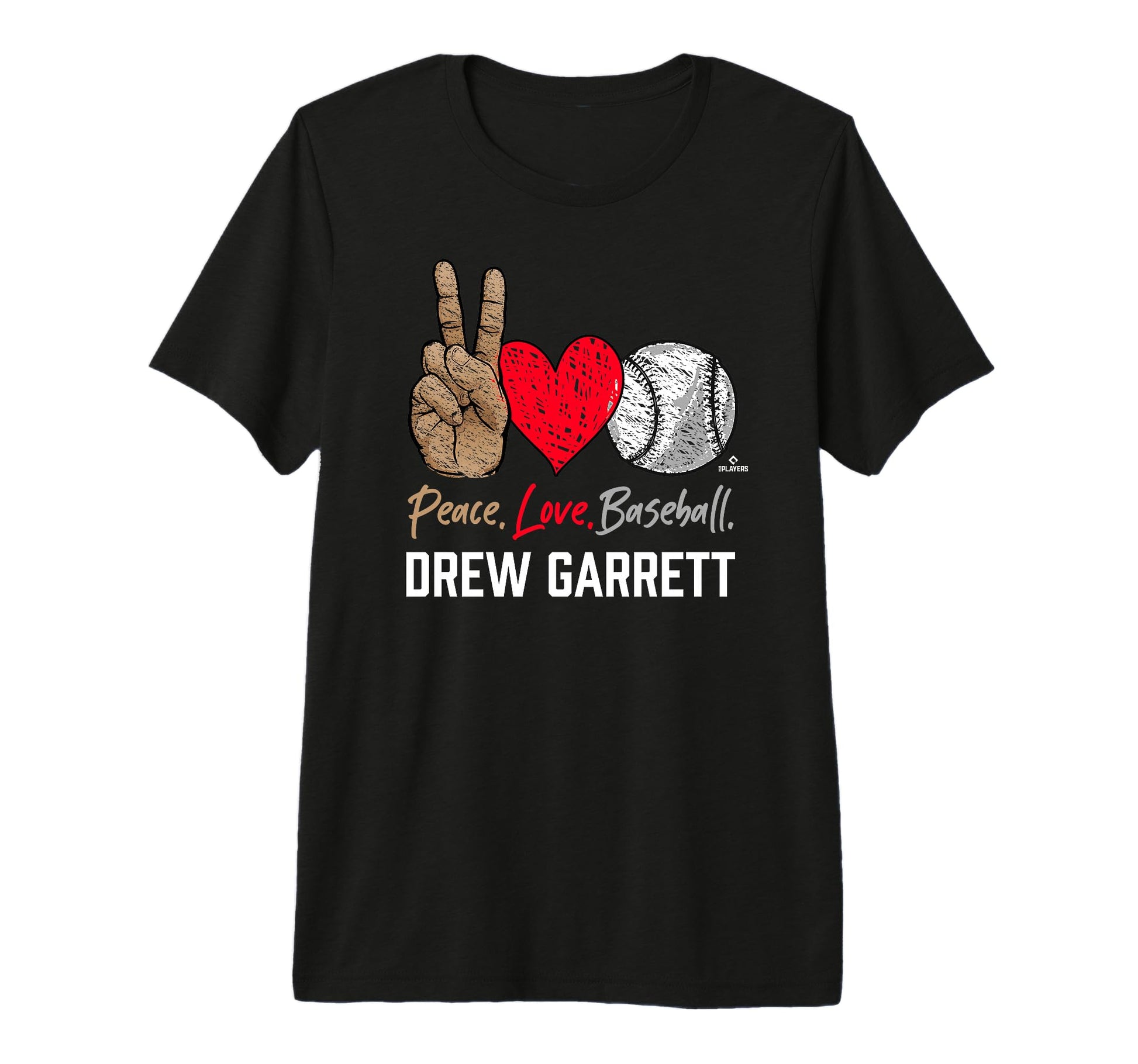 Peace Love Drew Garrett Prospect Baseball T-Shirt - Unique Graphic Unisex - T-Shirt, Sweatshirt, Hoodie