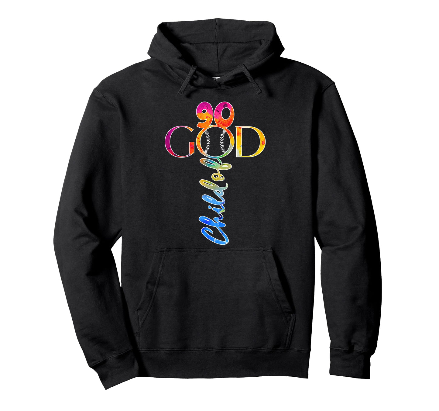 Jesus 90 Years Child God Baseball 90Th Hoodie - Minimalist Print Men Women - T-Shirt, Sweatshirt, Hoodie