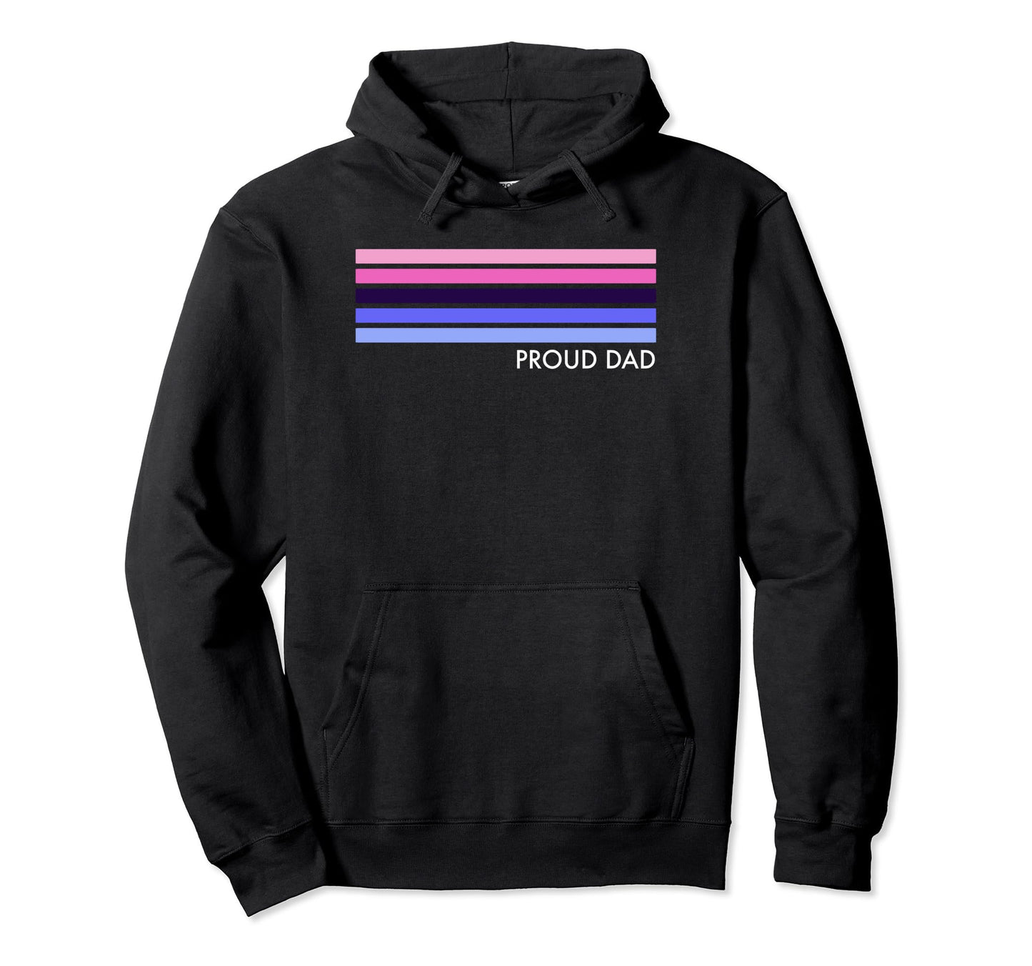 Omnisexual Proud Dad Stripes Omnisexual Hoodie - Trendy Graphic for Adults - T-Shirt, Sweatshirt, Hoodie