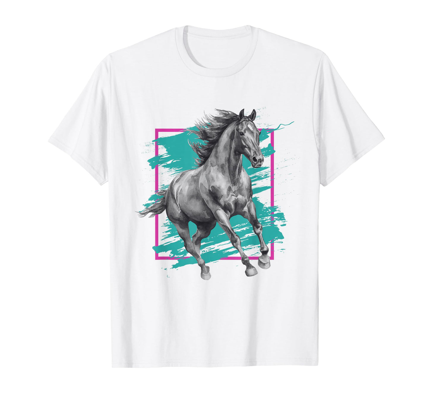 Horse Y2K 90S Aesthetic 2000S T-Shirt - Custom Art Print for Adults - T-Shirt, Sweatshirt, Hoodie