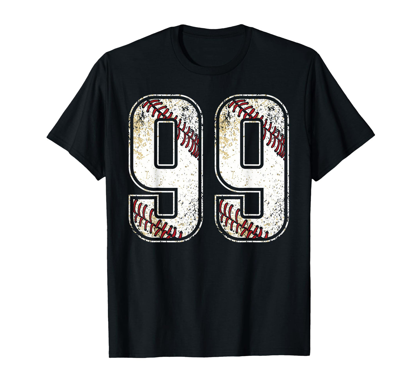 99 Baseball Jersey Number 99 Birthday Gift T-Shirt - Unique Graphic Unisex - T-Shirt, Sweatshirt, Hoodie