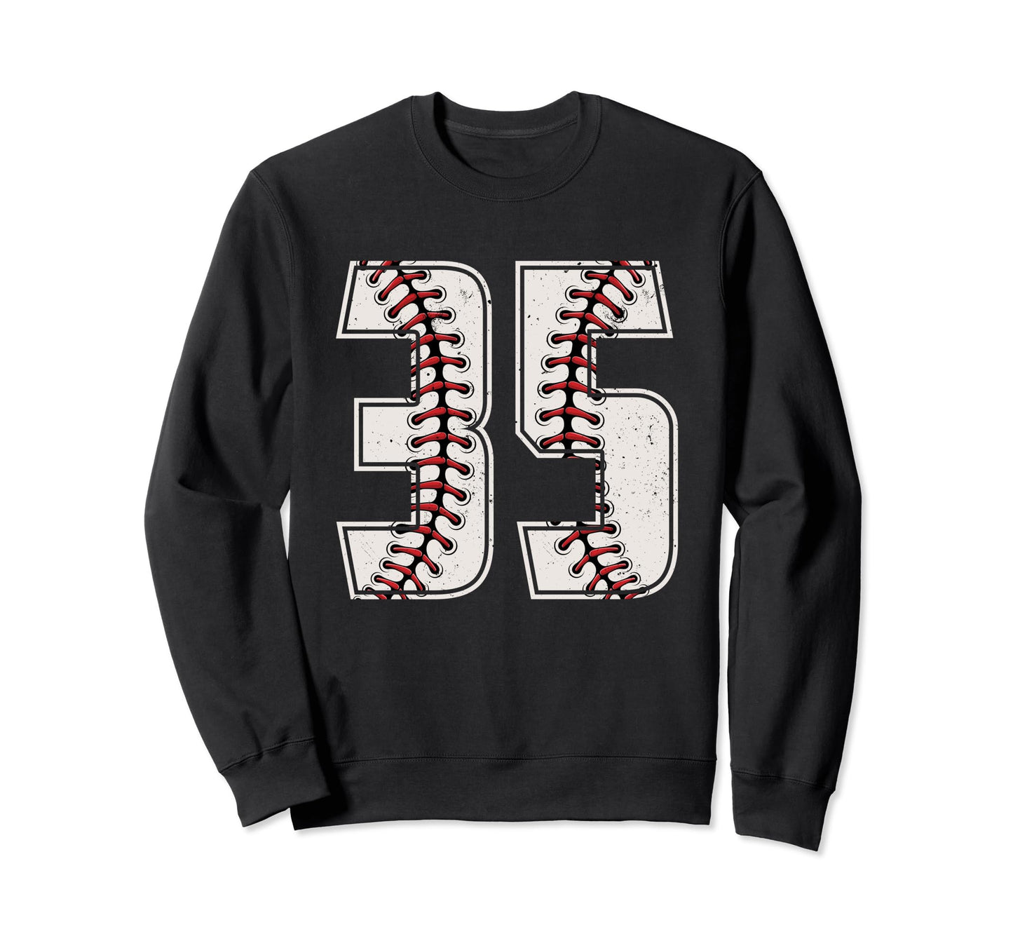 Baseball Player Number 35 Thirty Five Sweatshirt - Graphic Print Men Women - T-Shirt, Sweatshirt, Hoodie