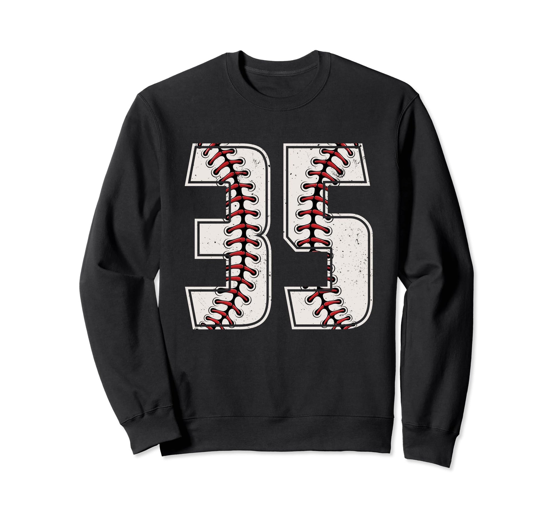 Baseball Player Number 35 Thirty Five Sweatshirt - Graphic Print Men Women - T-Shirt, Sweatshirt, Hoodie