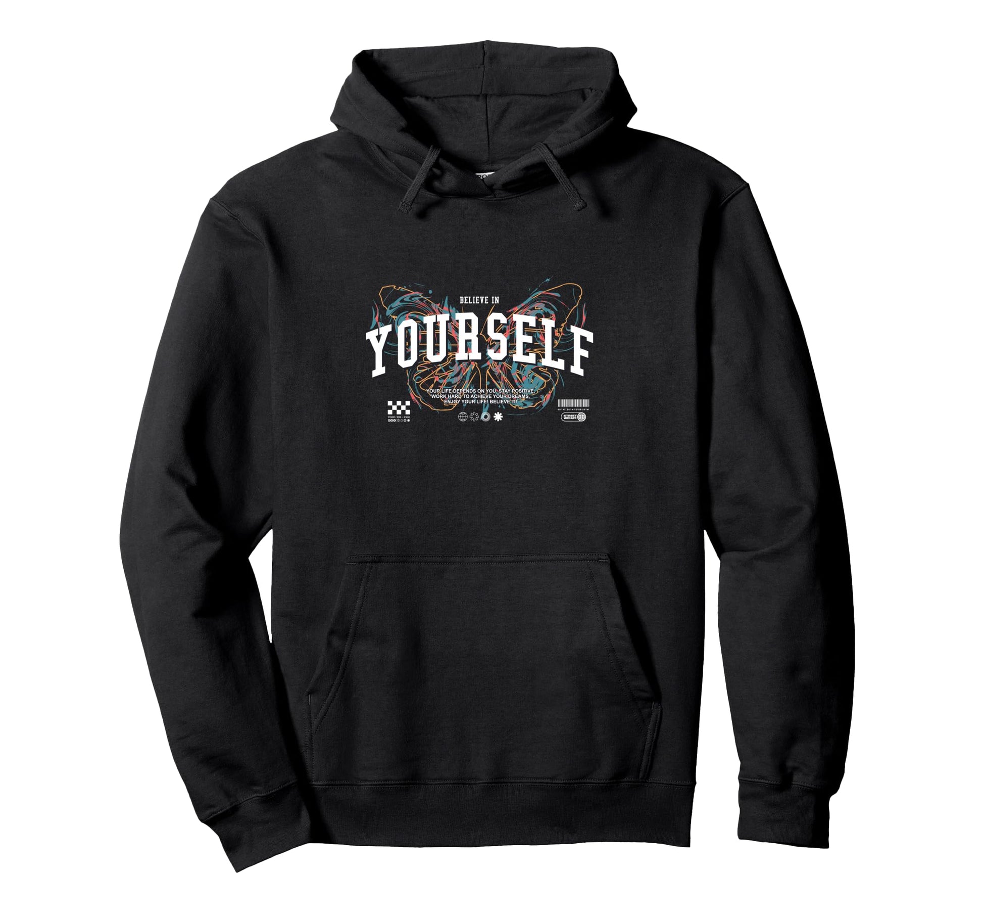 Butterfly Yourself Y2K Grunge Aesthetic Hoodie - Trendy Graphic for Adults - T-Shirt, Sweatshirt, Hoodie