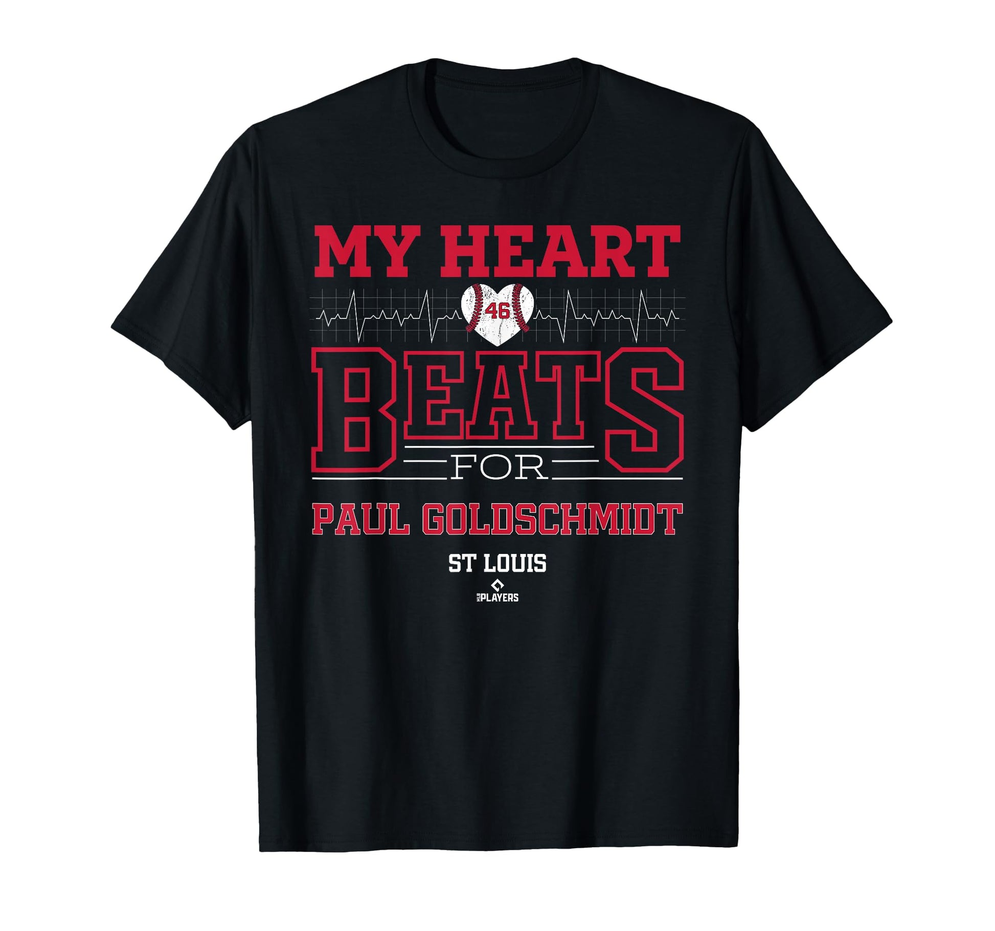 My Heart Beats Paul Goldschmidt St T-Shirt - Novelty Apparel Men Women - T-Shirt, Sweatshirt, Hoodie