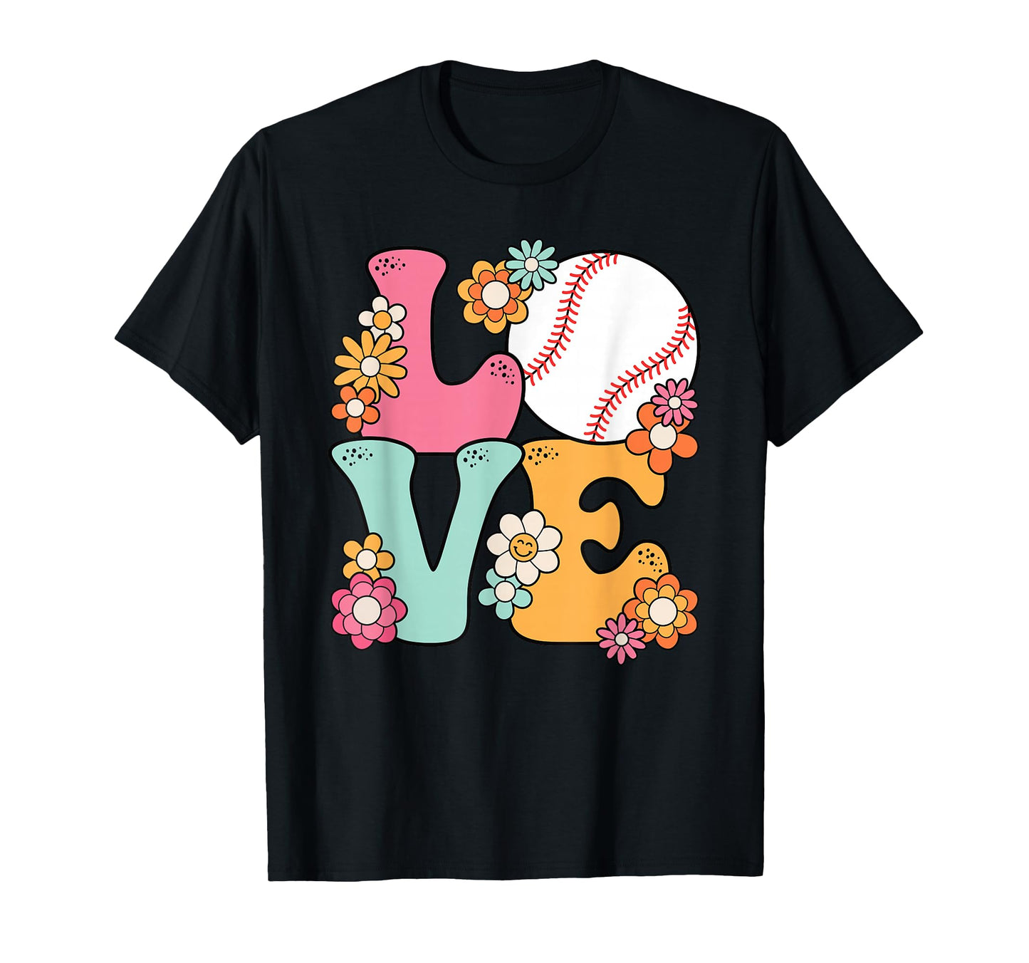 Groovy Baseball Love Baseball Lover Teens T-Shirt - Streetwear Style Unisex - T-Shirt, Sweatshirt, Hoodie