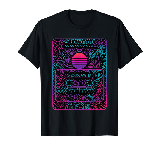 80S Synthwave T-Shirt - Aesthetic Graphic Men Women - T-Shirt, Sweatshirt, Hoodie