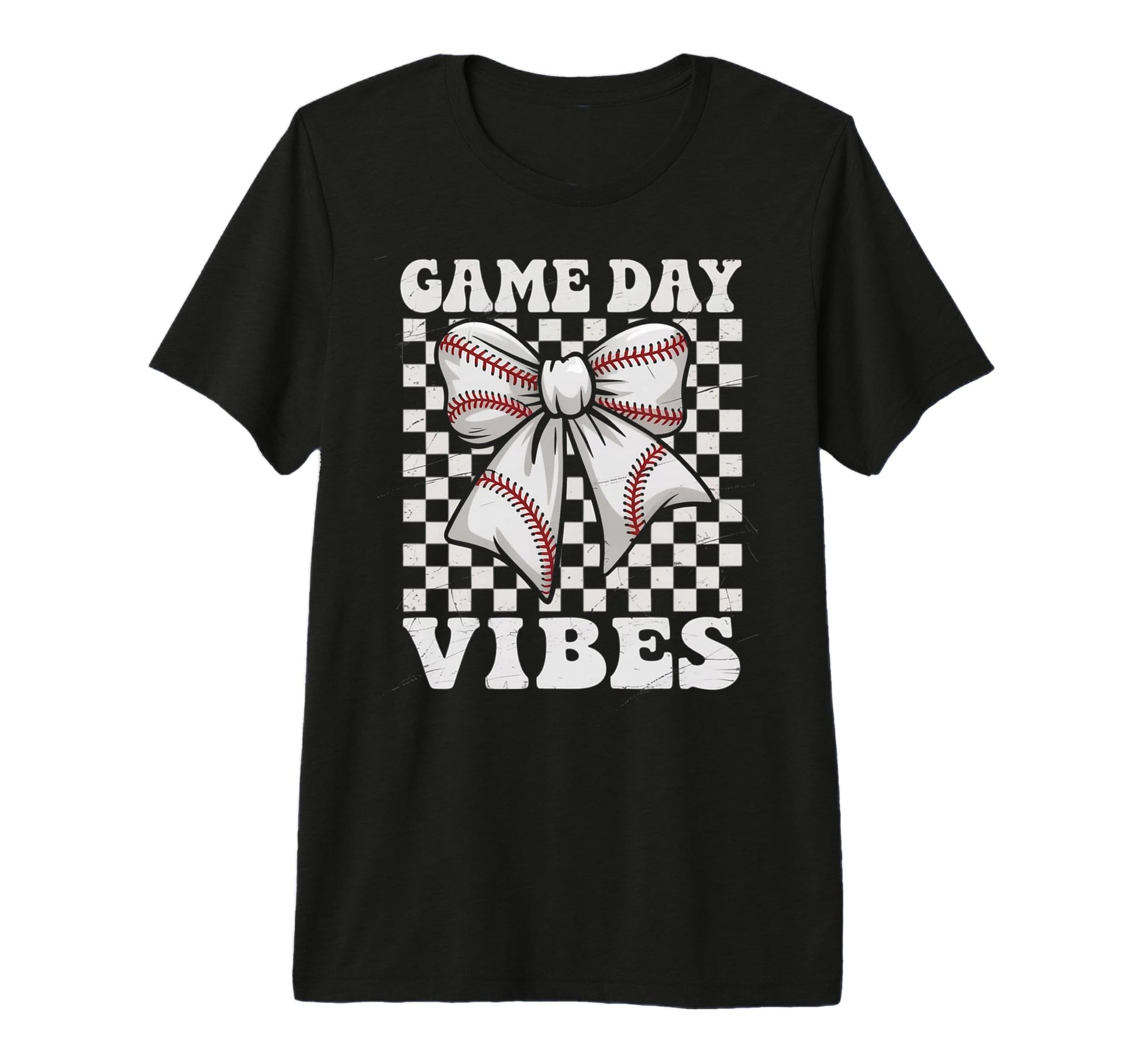 Game Day Vibes Coquette Bow Baseball T-Shirt - Streetwear Style for Adults - T-Shirt, Sweatshirt, Hoodie