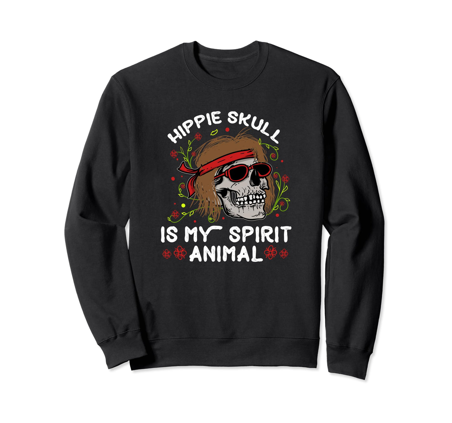Hippie Folks Psychedelic 70S 60S Sweatshirt - Streetwear Style for Adults - T-Shirt, Sweatshirt, Hoodie