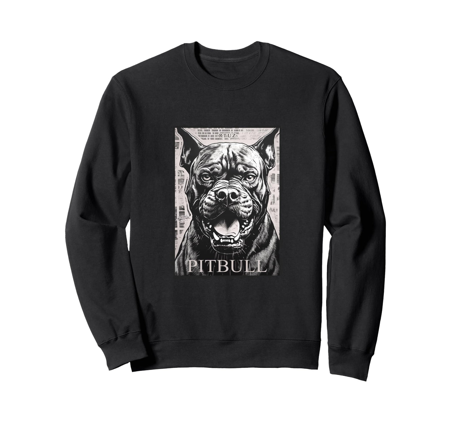 Y2K Streetwear Dog Pit Bull Sweatshirt - Novelty Apparel Unisex - T-Shirt, Sweatshirt, Hoodie