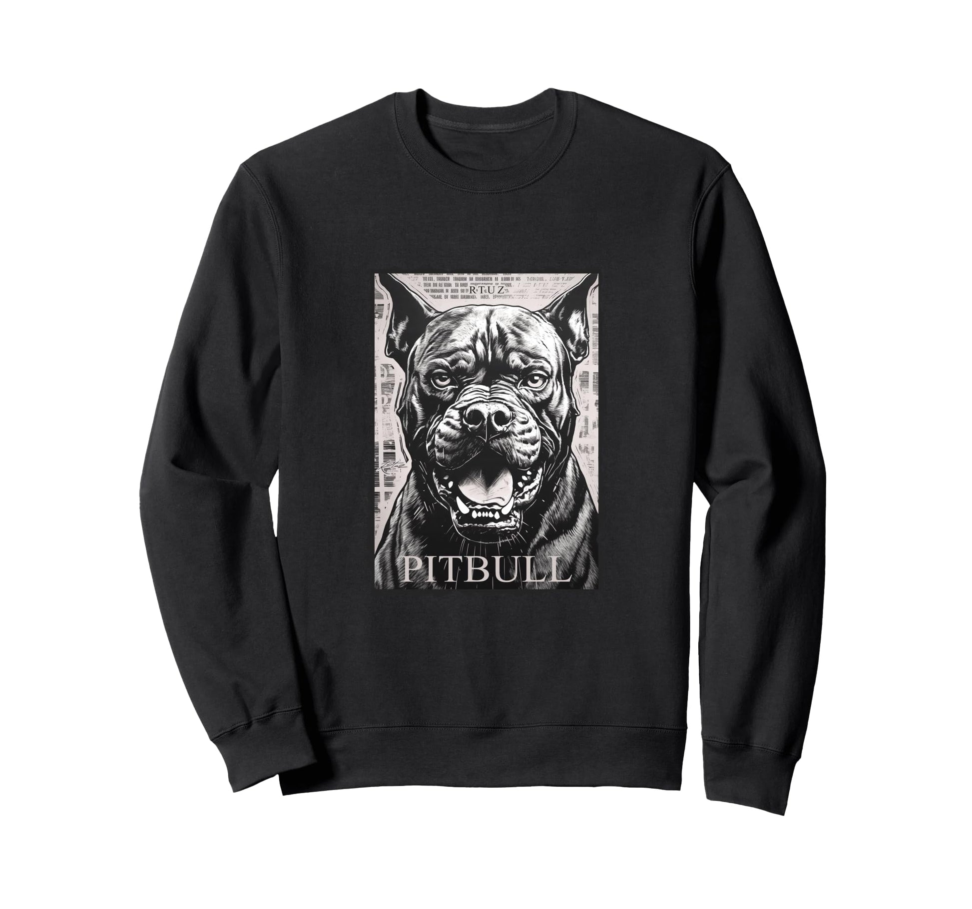 Y2K Streetwear Dog Pit Bull Sweatshirt - Novelty Apparel Unisex - T-Shirt, Sweatshirt, Hoodie