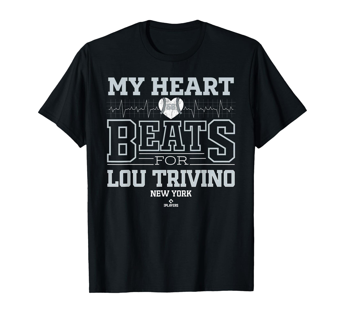 My Heart Beats Lou Trivino New York T-Shirt - Trendy Graphic Unisex - T-Shirt, Sweatshirt, Hoodie