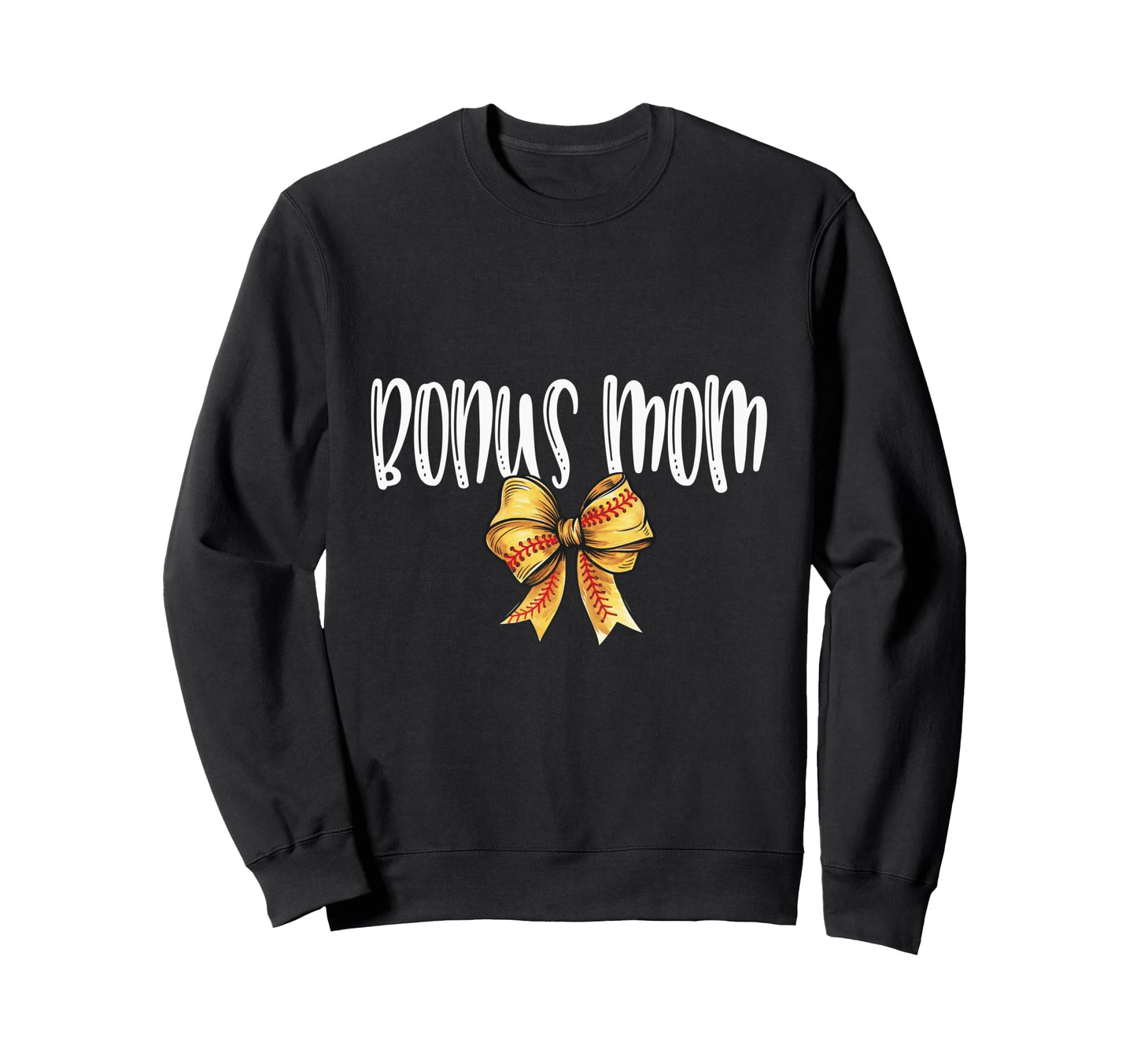 Coquette Baseball Bonus Mom Sweatshirt - Fun Novelty Design for Adults - T-Shirt, Sweatshirt, Hoodie