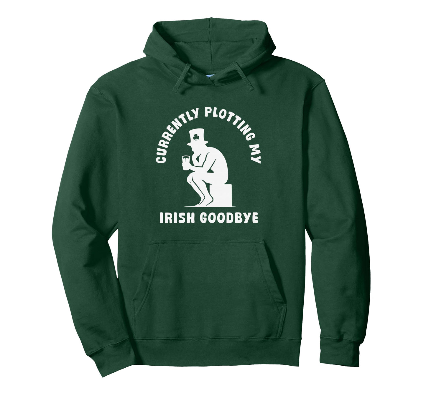 Funny Irish Goodbye Social Introvert Hoodie - Trendy Graphic for Adults - T-Shirt, Sweatshirt, Hoodie