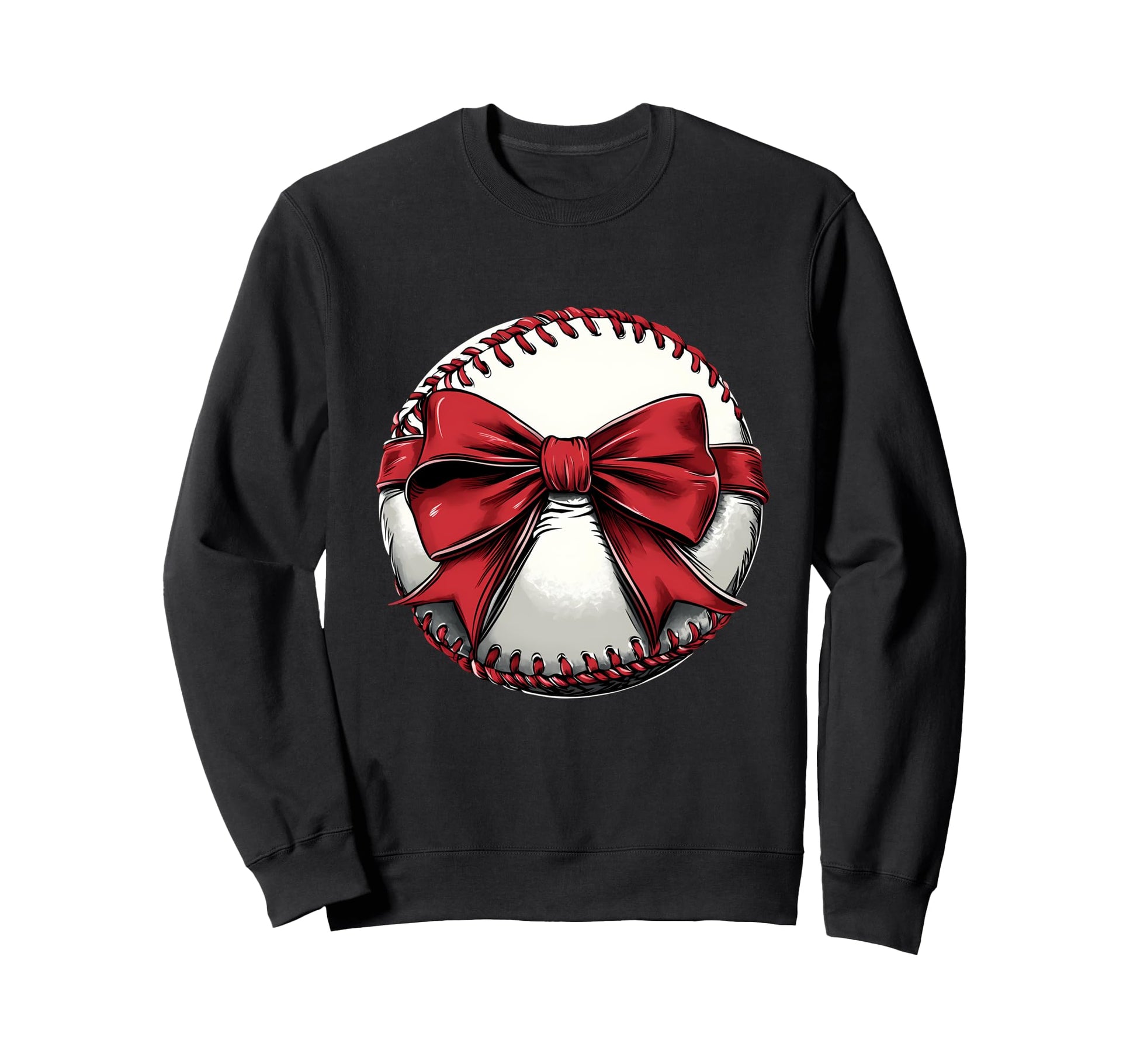Baseball Coquette Bow Baseball Mom Sweatshirt - Fun Novelty Design Unisex - T-Shirt, Sweatshirt, Hoodie