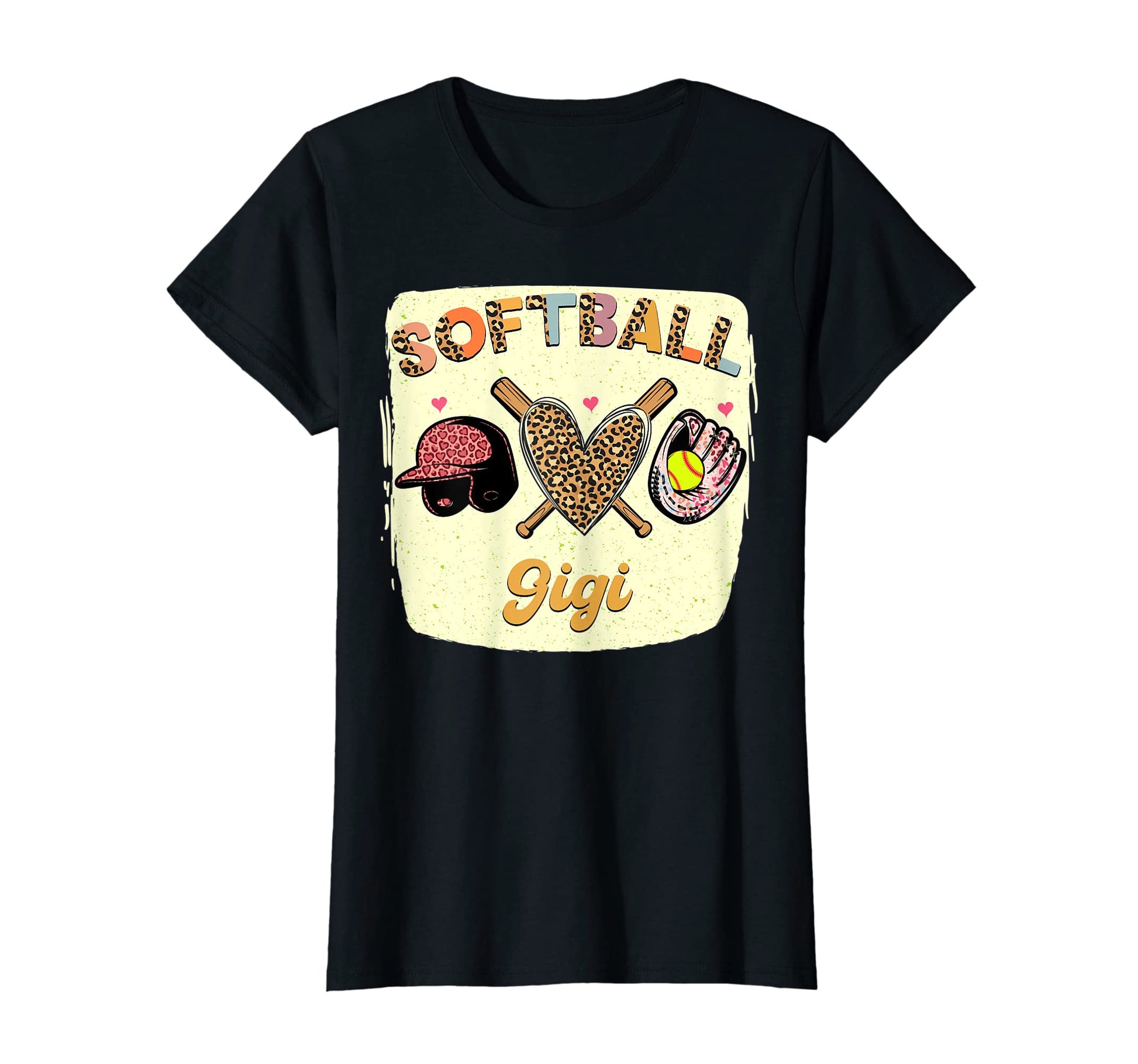 Womens Bleached Softball Gigi T-Shirt - Fun Novelty Design Men Women - T-Shirt, Sweatshirt, Hoodie