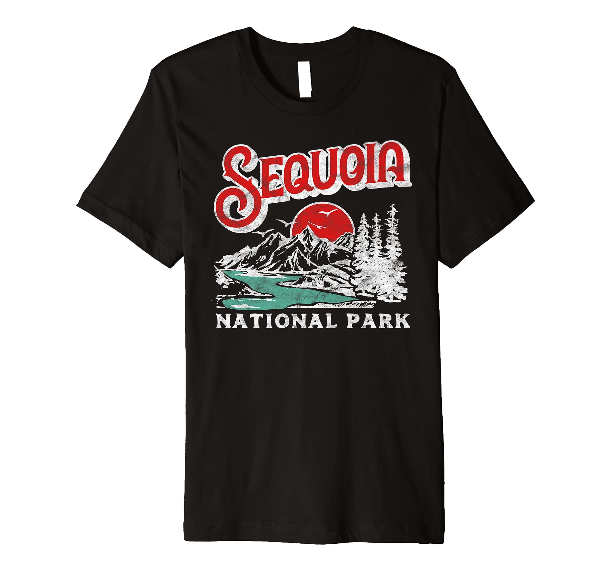 Sequoia National Park 80S California T-Shirt - Minimalist Print for Adults - T-Shirt, Sweatshirt, Hoodie