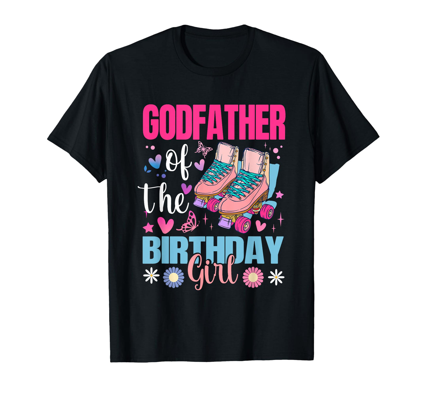 Godfather Birthday Rolling Skate T-Shirt - Custom Art Print for Adults - T-Shirt, Sweatshirt, Hoodie