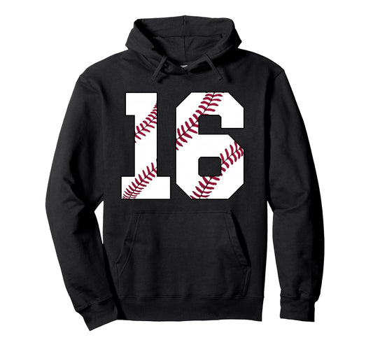 Baseball 2010 16Th Birthday 16 Years Old Hoodie - Novelty Apparel Men Women - T-Shirt, Sweatshirt, Hoodie