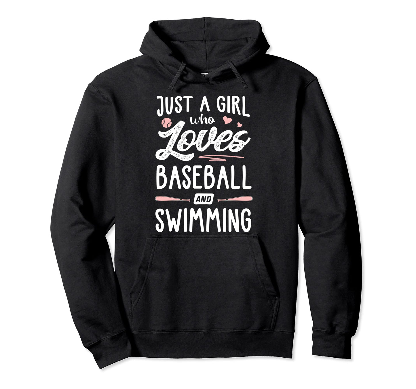 Just Who Loves Baseball And Swimming Gift Hoodie - Streetwear Style Unisex - T-Shirt, Sweatshirt, Hoodie