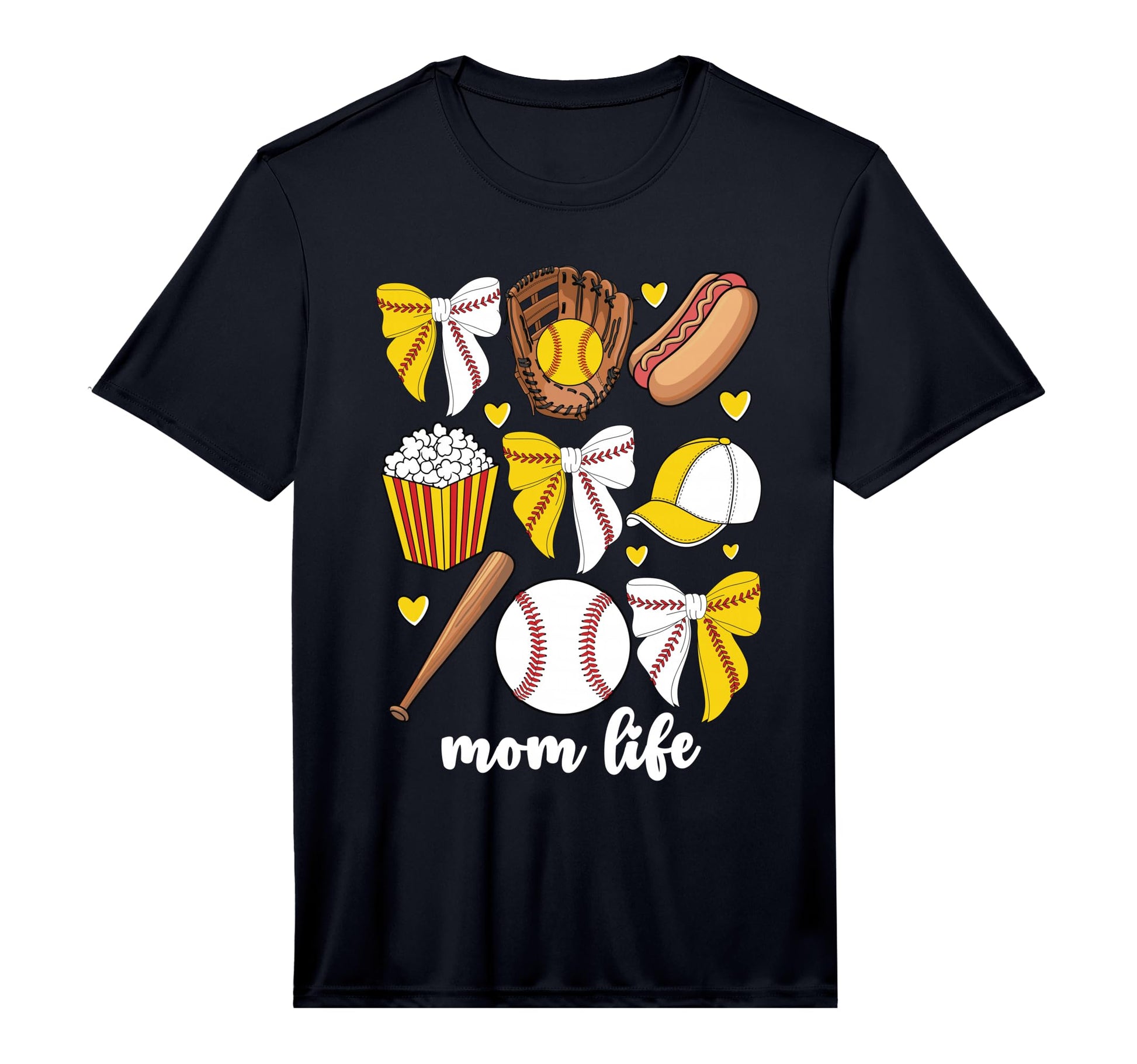 Mens Half Baseball And Softball Mom T-Shirt - Custom Art Print Men Women - T-Shirt, Sweatshirt, Hoodie