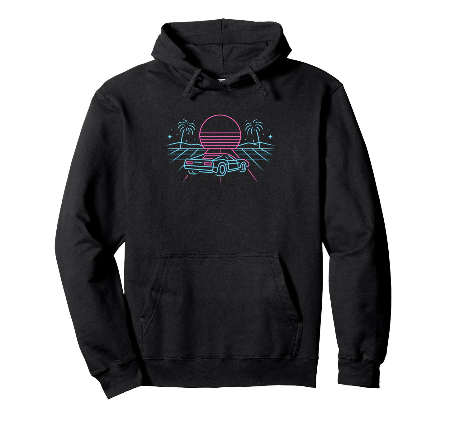 80S Synthwave Hoodie - Aesthetic Graphic Men Women - T-Shirt, Sweatshirt, Hoodie