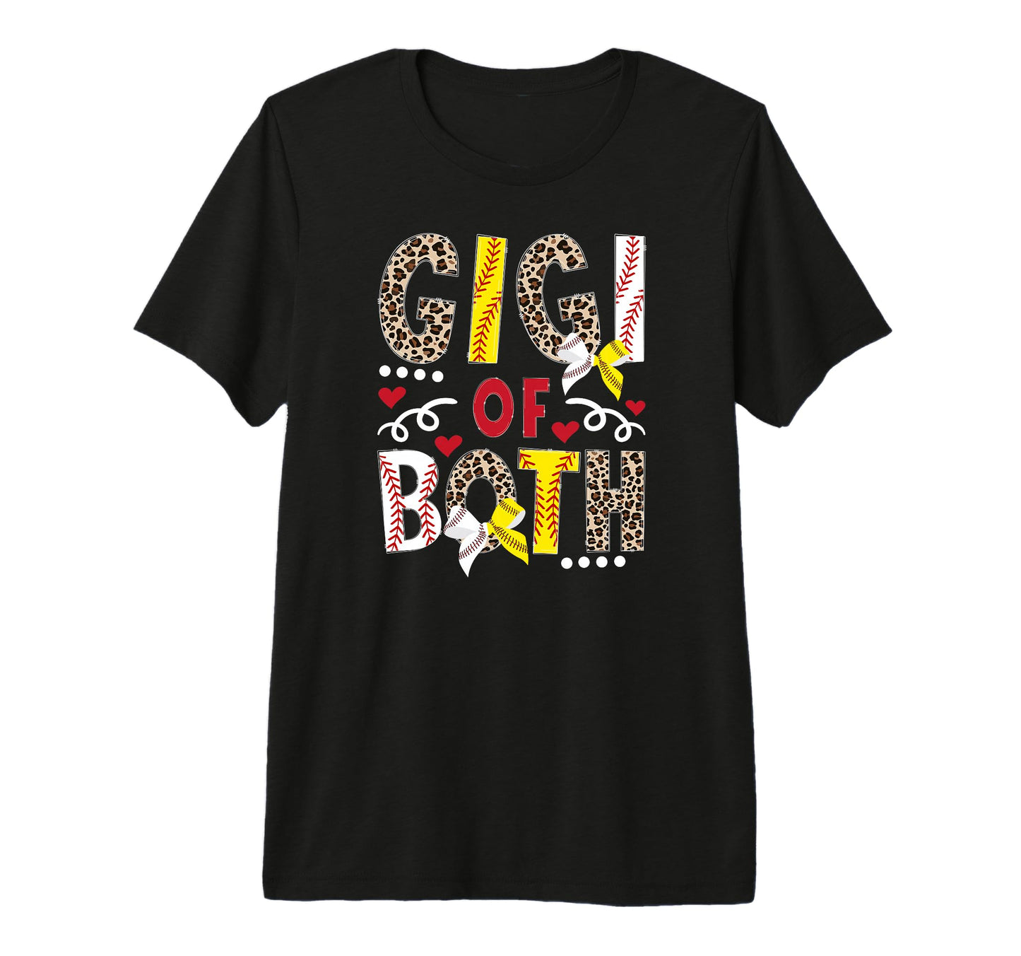 Gigi Both Leopard Softball Baseball Gigi T-Shirt - Minimalist Print Unisex - T-Shirt, Sweatshirt, Hoodie
