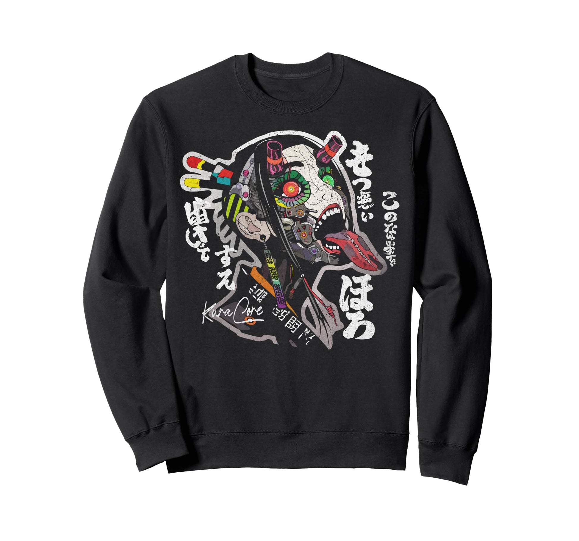 Japanese Streetwear Cyberpunk Y2K Sweatshirt - Unique Graphic Unisex - T-Shirt, Sweatshirt, Hoodie