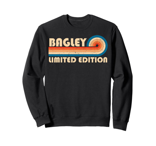 Bagley 70S 80S Sunset Stripe Sweatshirt - Unique Graphic for Adults - T-Shirt, Sweatshirt, Hoodie