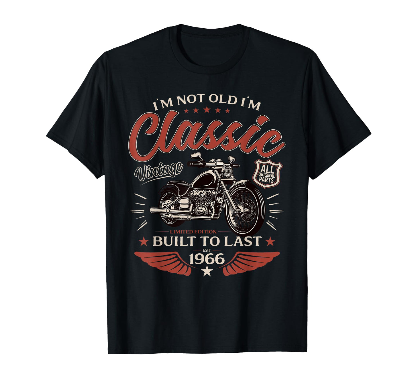 60Th Birthday Gift Motorcycle T-Shirt - Novelty Apparel for Adults - T-Shirt, Sweatshirt, Hoodie