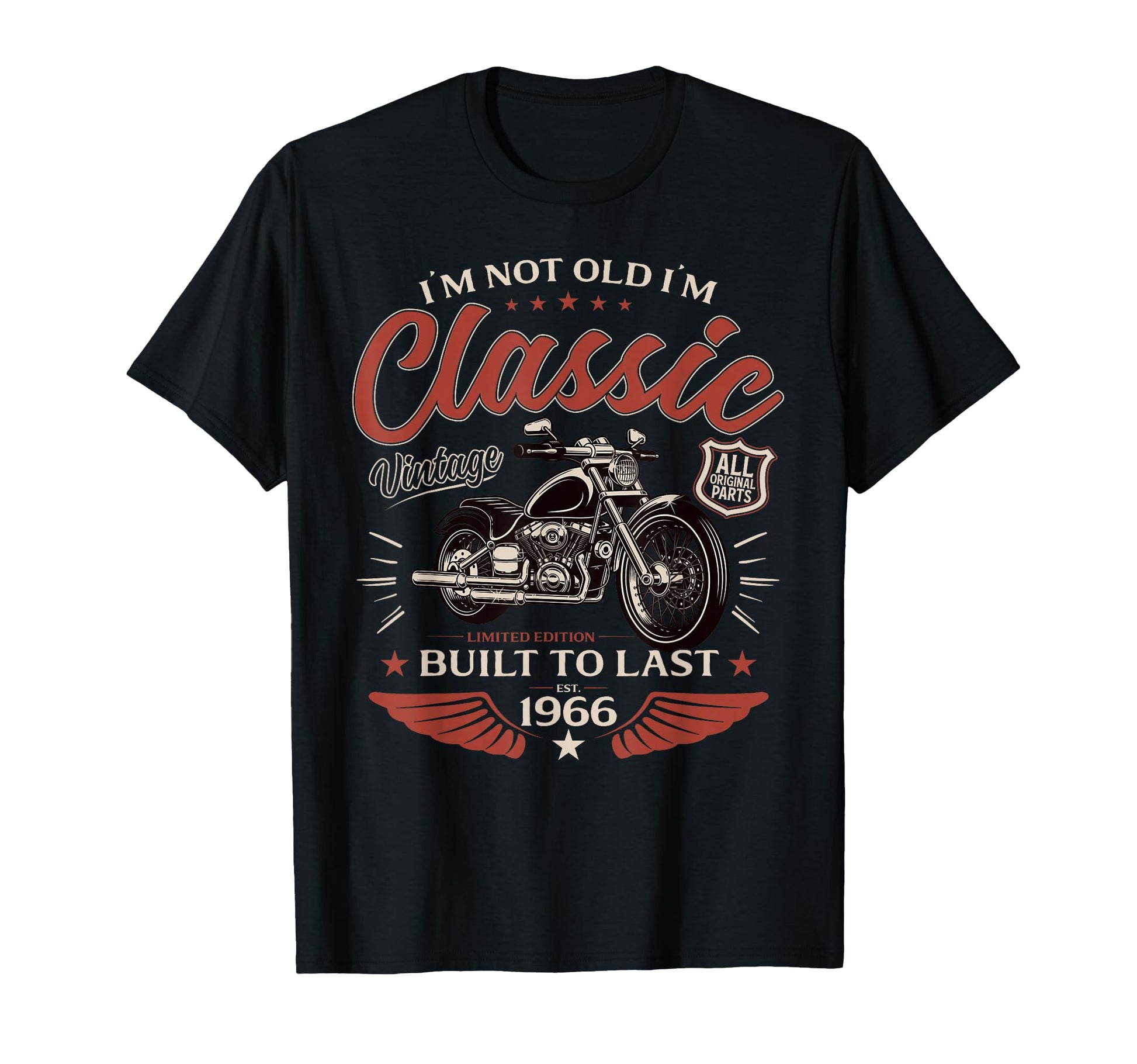 60Th Birthday Gift Motorcycle T-Shirt - Novelty Apparel for Adults - T-Shirt, Sweatshirt, Hoodie