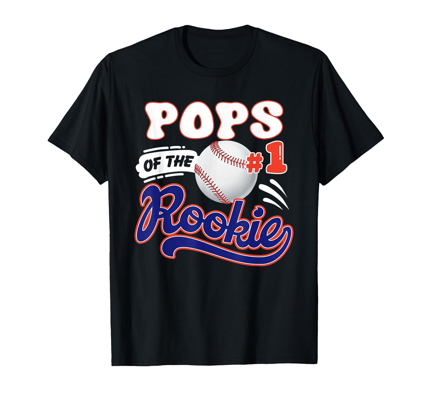 Pops Rookie Year 1St Birthday Baseball T-Shirt - Trendy Graphic Men Women - T-Shirt, Sweatshirt, Hoodie