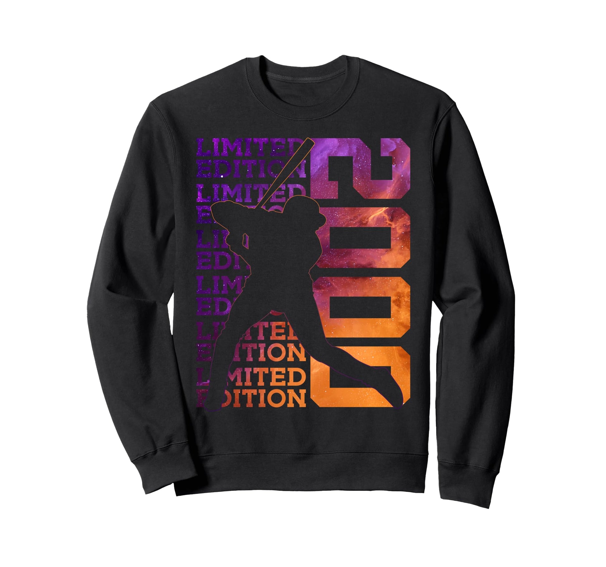 2000 Baseball 26Th Birthday Sweatshirt - Trendy Graphic for Adults - T-Shirt, Sweatshirt, Hoodie
