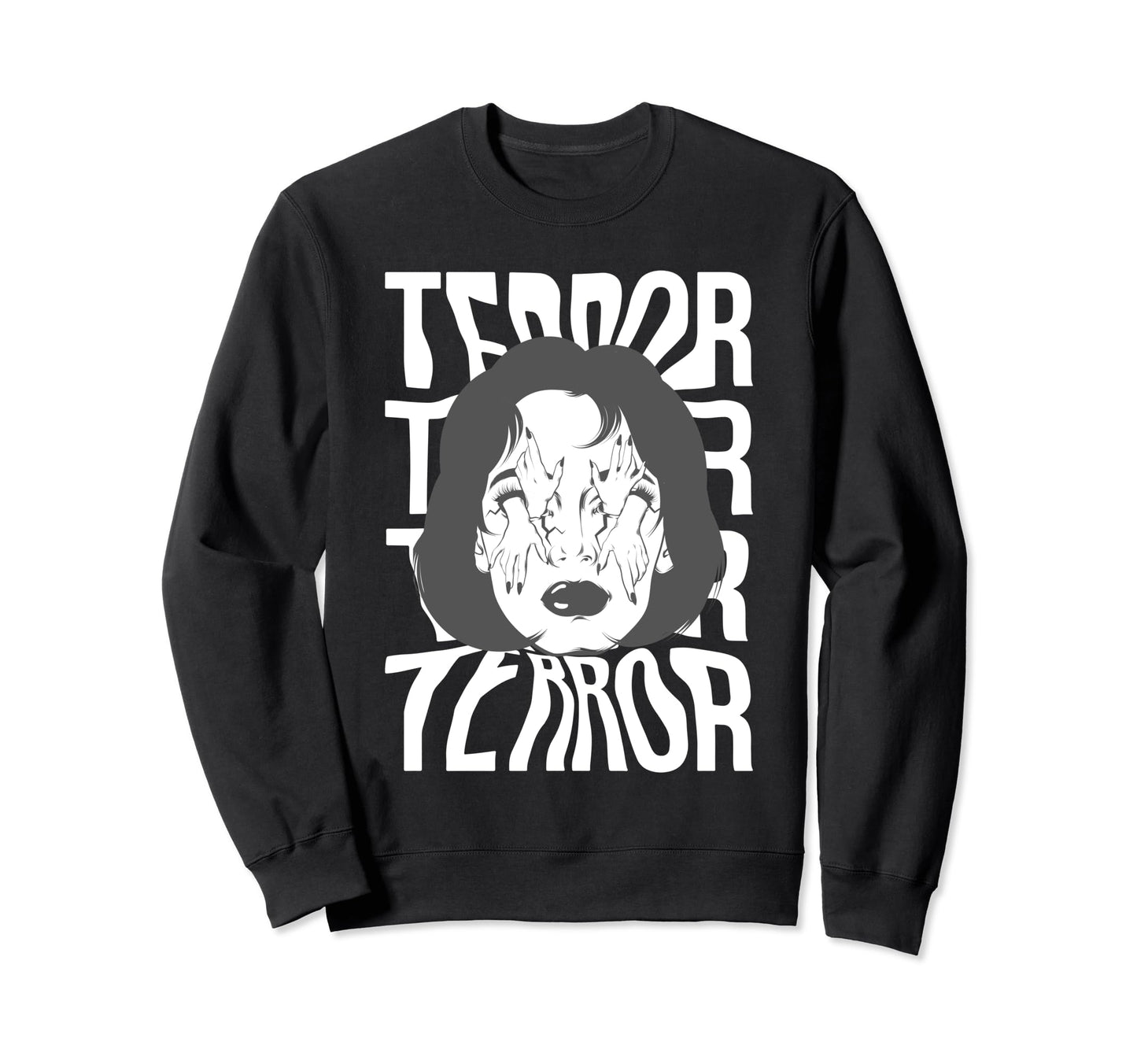 Terror Surreal Horror Streetwear Sweatshirt - Unique Graphic Unisex - T-Shirt, Sweatshirt, Hoodie