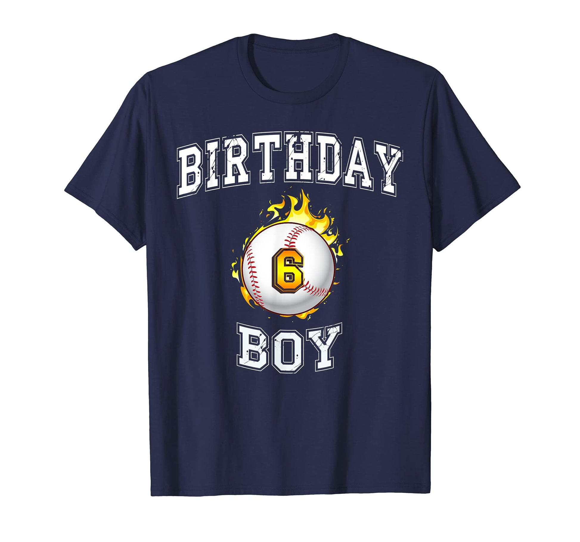 6Th Birthday Baseball 6 Years Old T-Shirt - Unique Graphic Men Women - T-Shirt, Sweatshirt, Hoodie