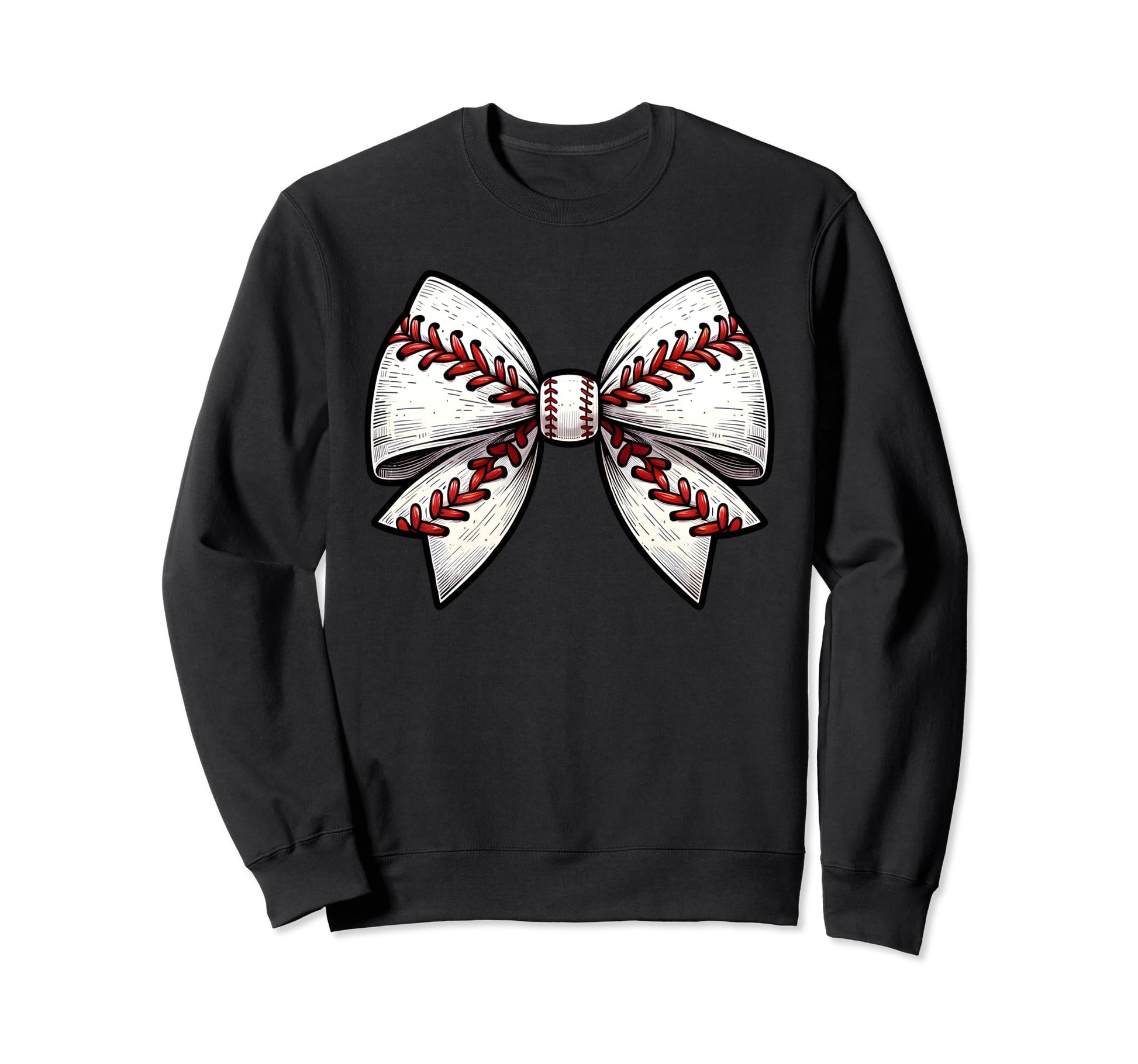 Baseball Bow Baseball Mom Mothers Sweatshirt - Streetwear Style Men Women - T-Shirt, Sweatshirt, Hoodie