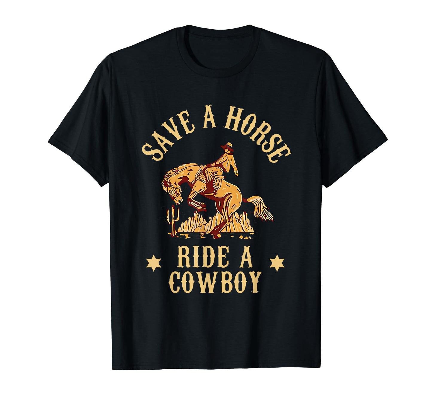 Save Horse Ride Cowboy 90S T-Shirt - Casual Everyday Wear for Adults - T-Shirt, Sweatshirt, Hoodie